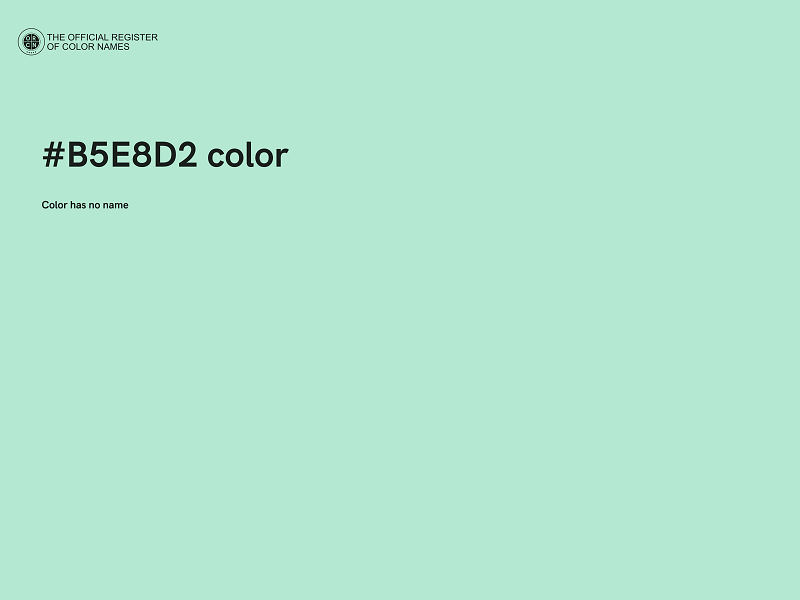 #B5E8D2 color image