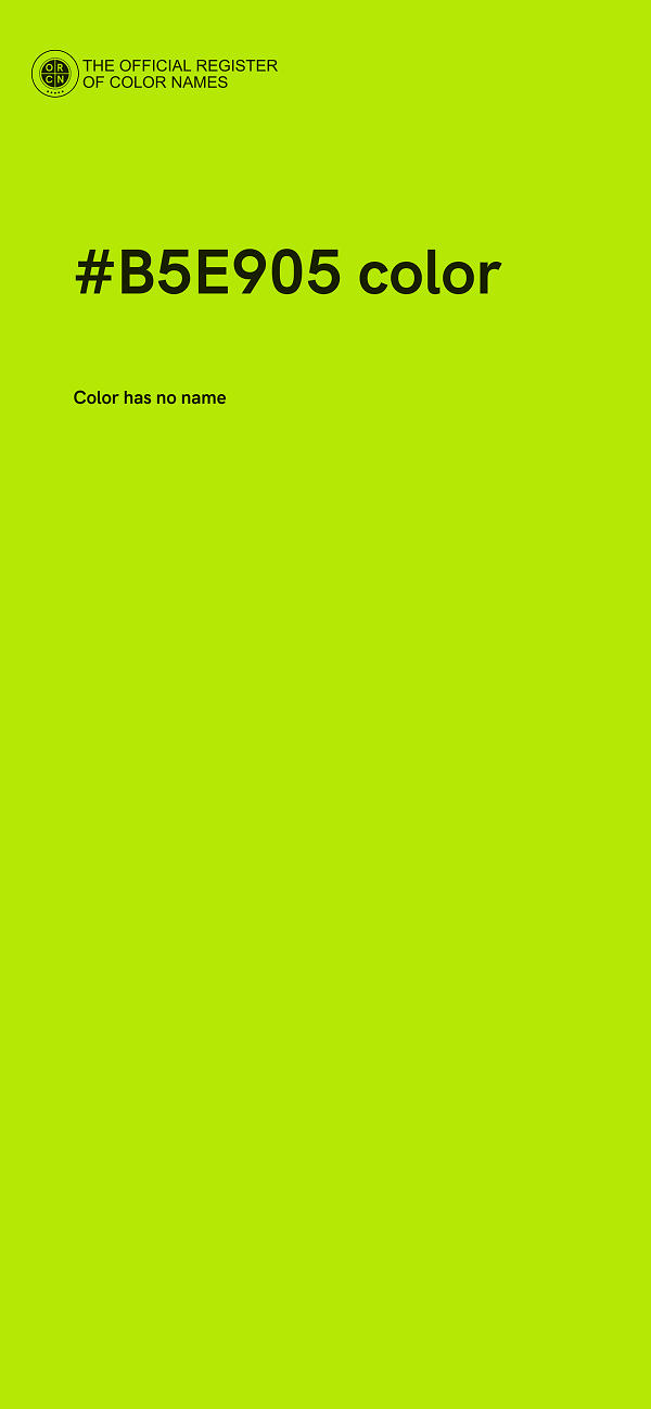 #B5E905 color image