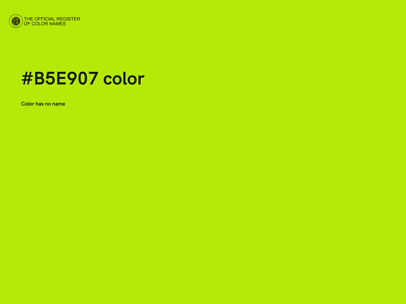 #B5E907 color image