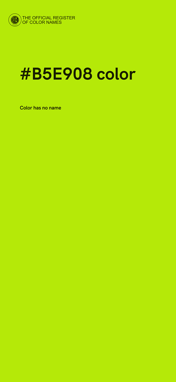 #B5E908 color image