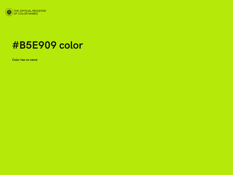 #B5E909 color image
