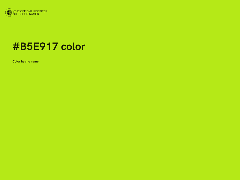 #B5E917 color image