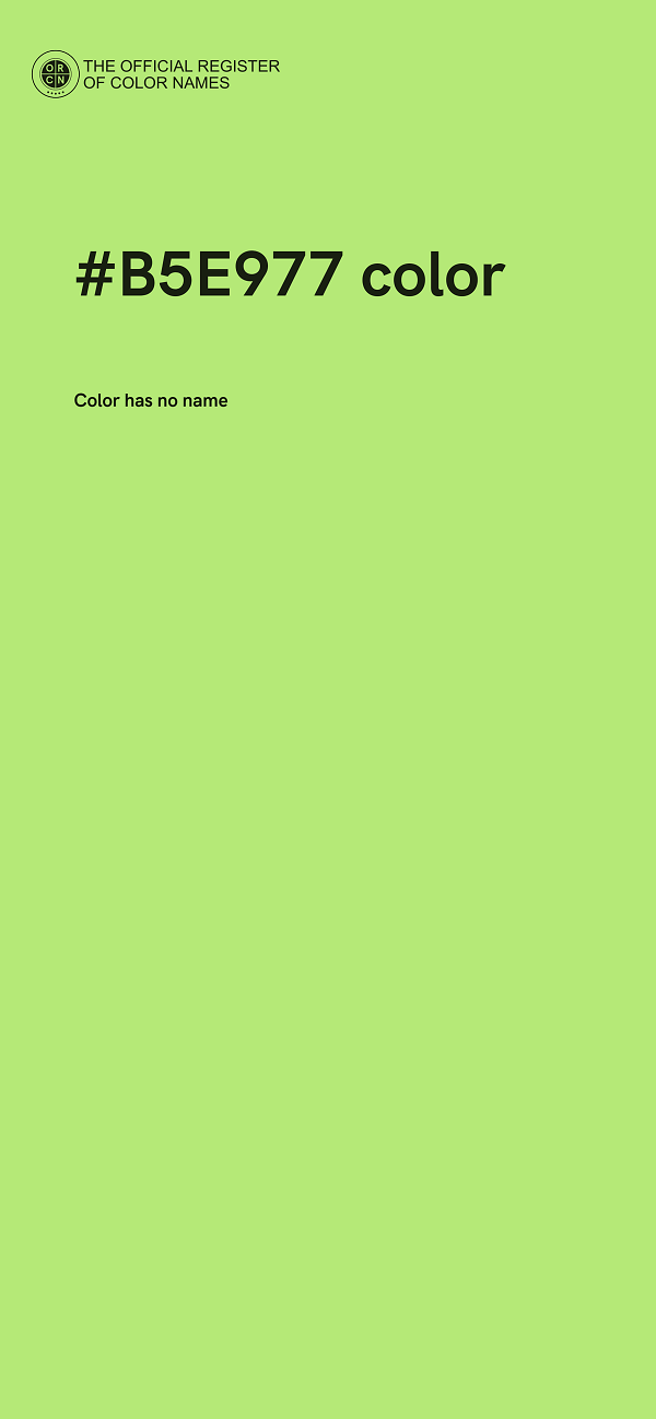 #B5E977 color image