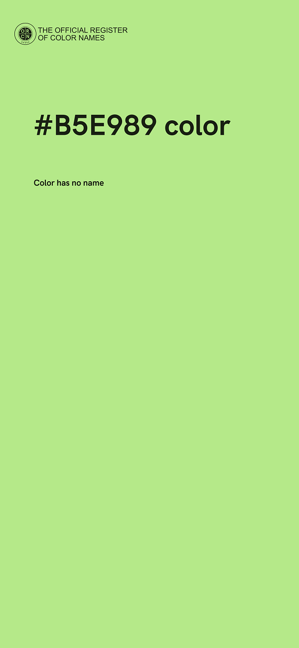 #B5E989 color image