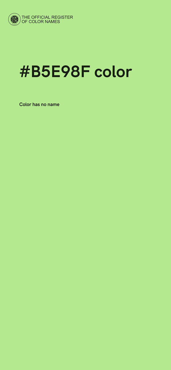 #B5E98F color image