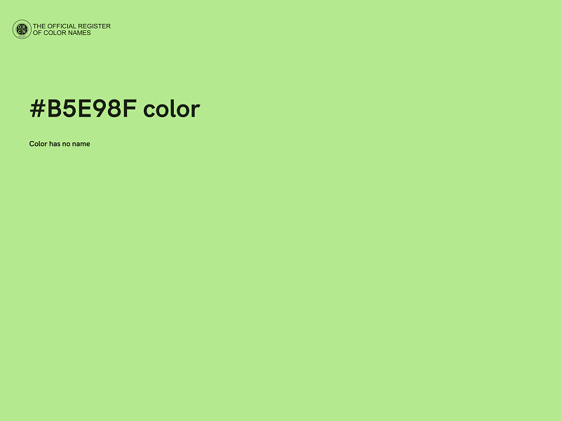 #B5E98F color image