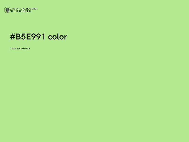 #B5E991 color image