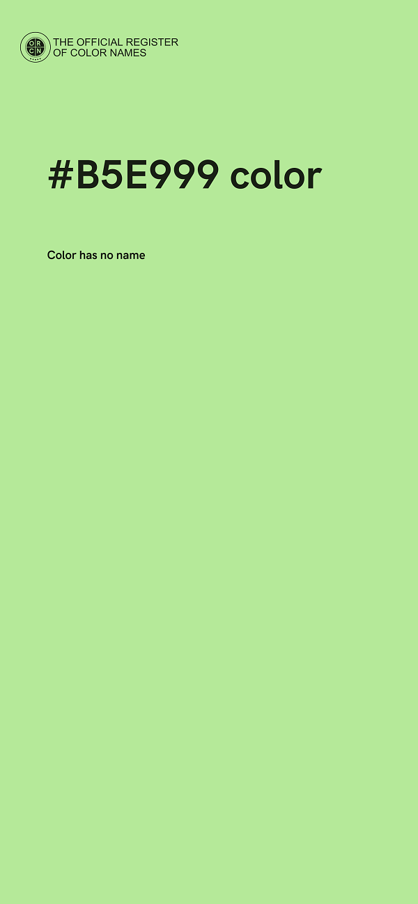 #B5E999 color image