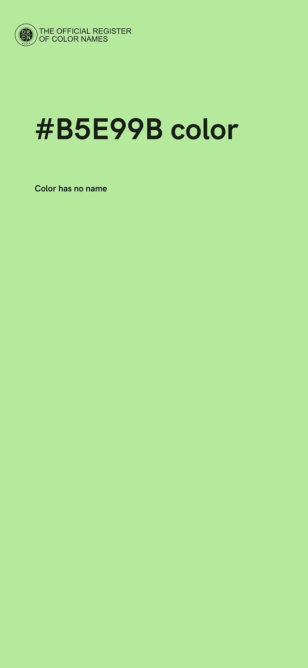 #B5E99B color image