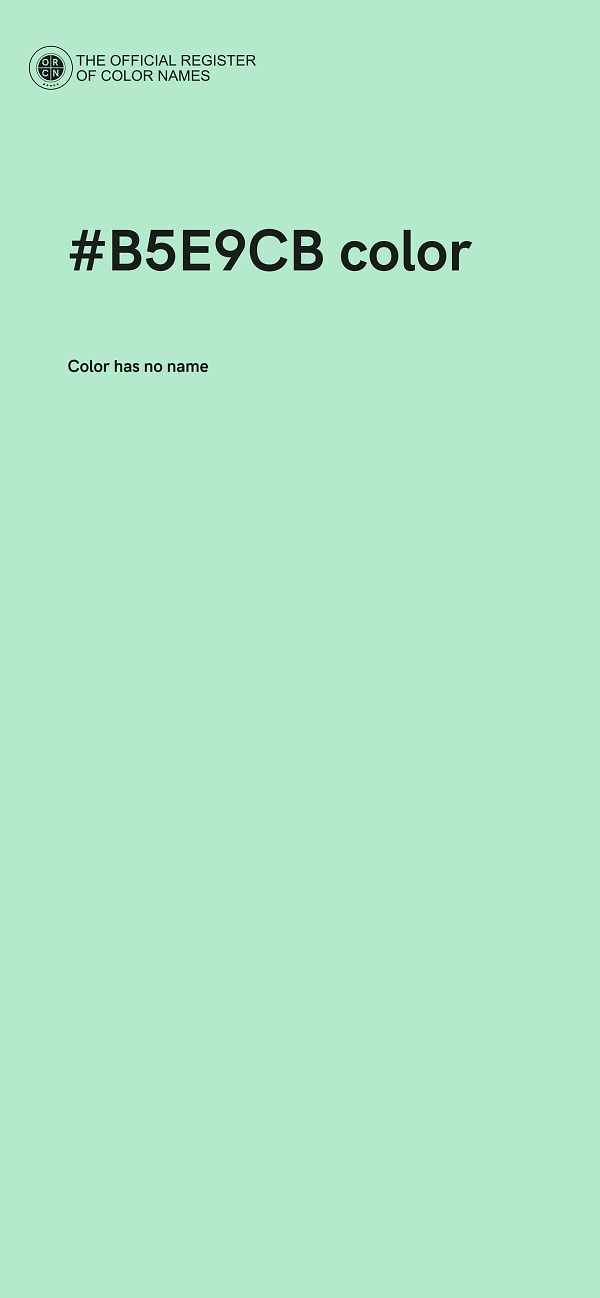#B5E9CB color image