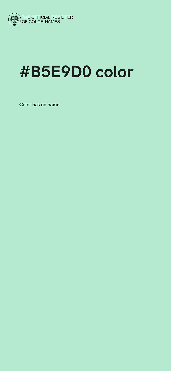 #B5E9D0 color image