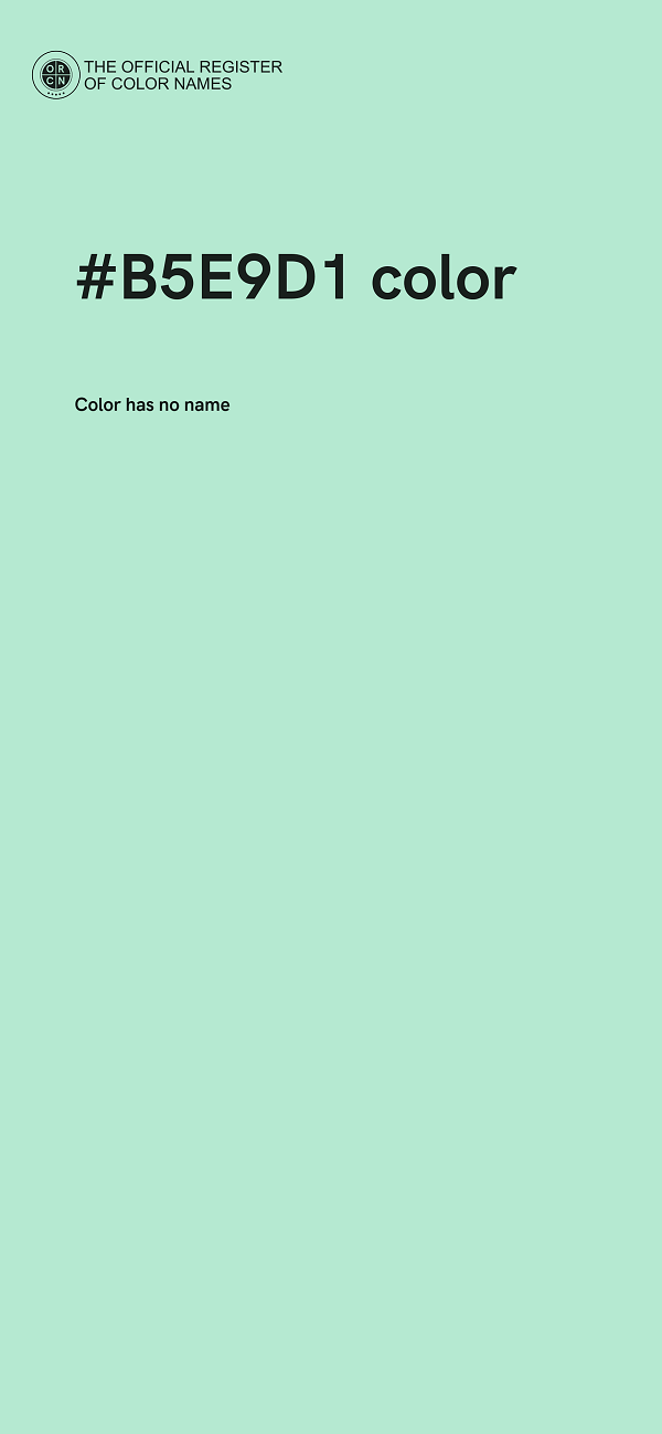 #B5E9D1 color image