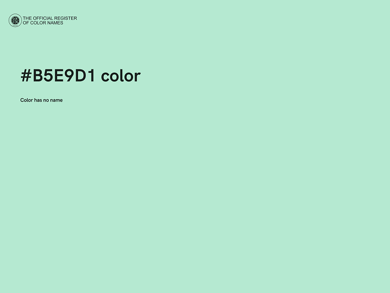 #B5E9D1 color image