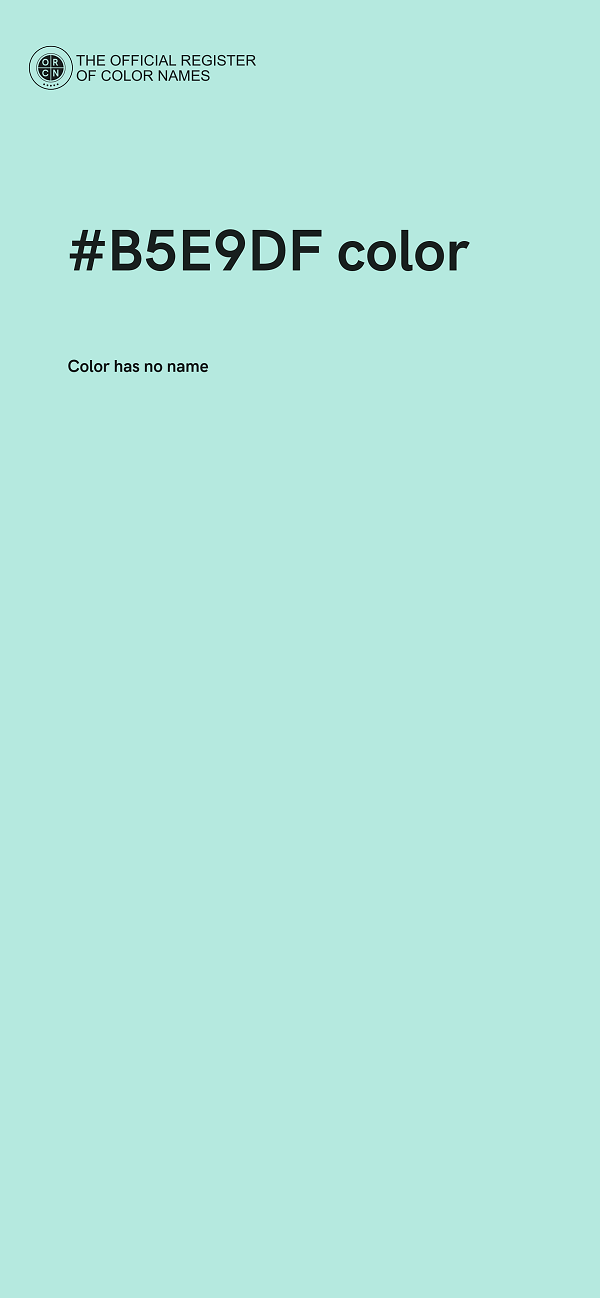 #B5E9DF color image