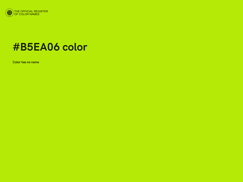 #B5EA06 color image