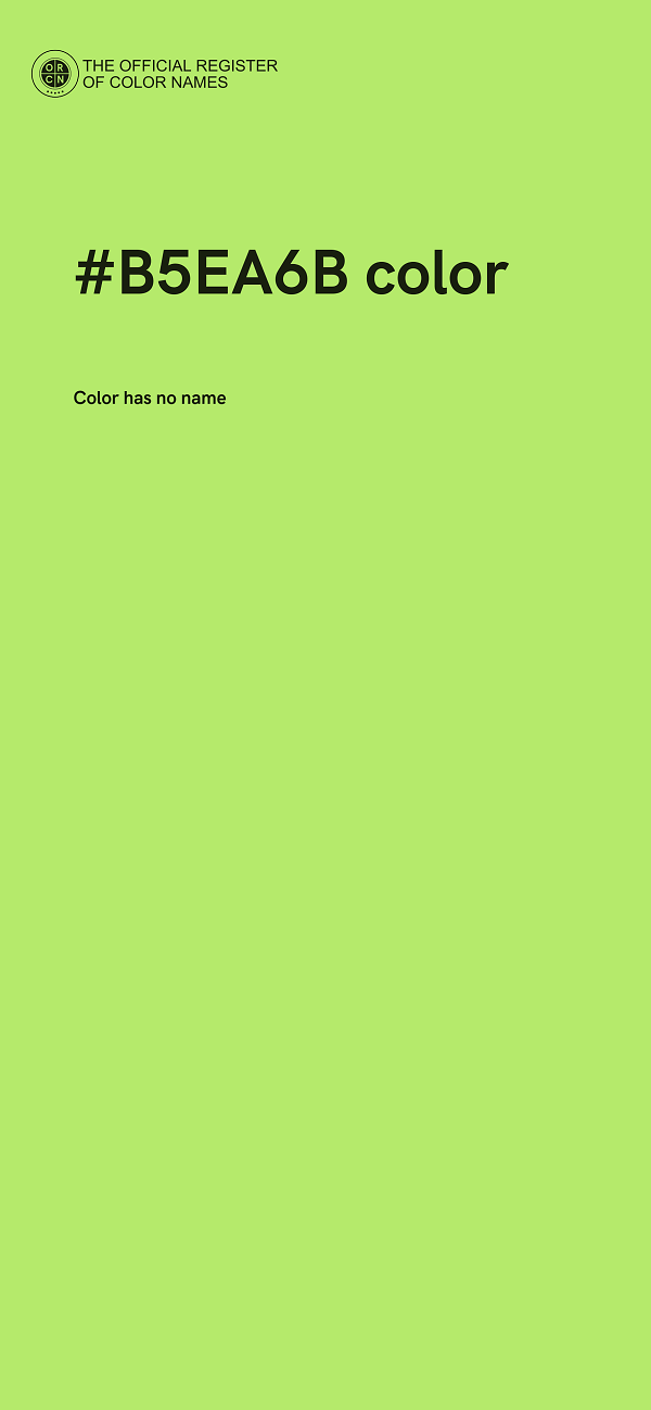 #B5EA6B color image