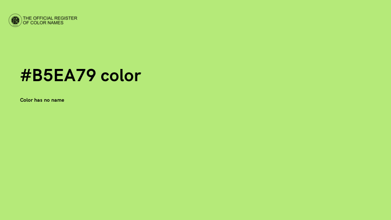 #B5EA79 color image