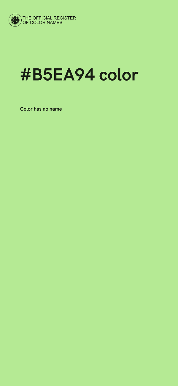 #B5EA94 color image