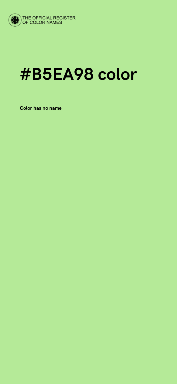 #B5EA98 color image