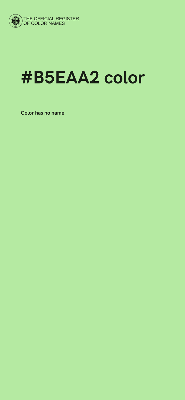 #B5EAA2 color image