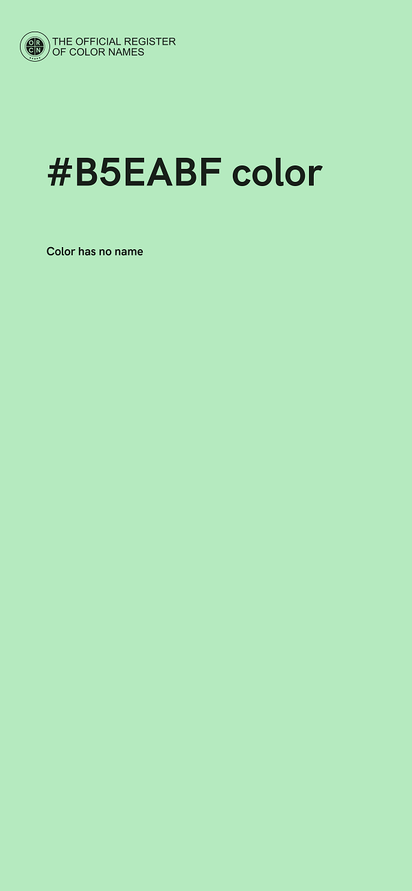 #B5EABF color image