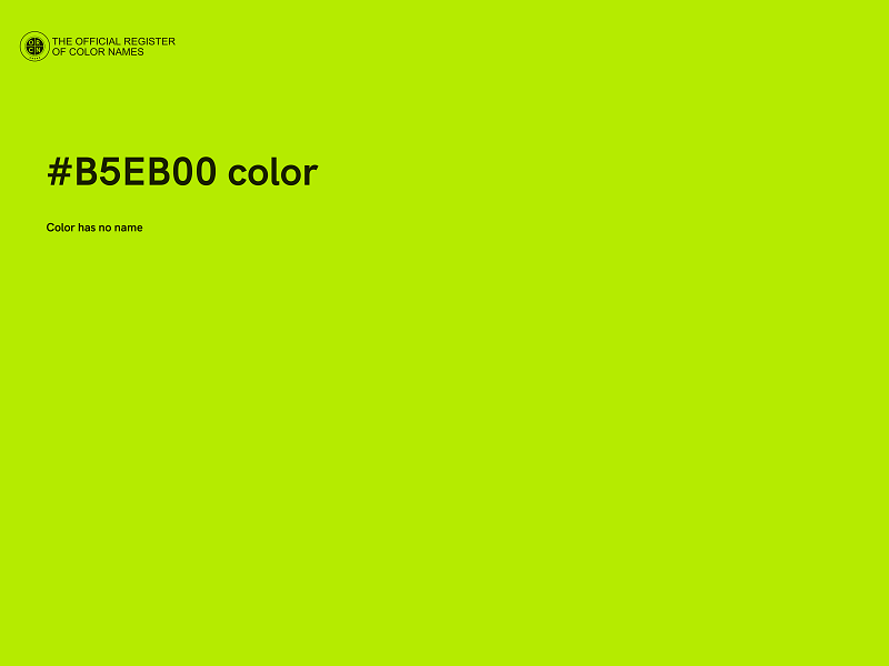 #B5EB00 color image
