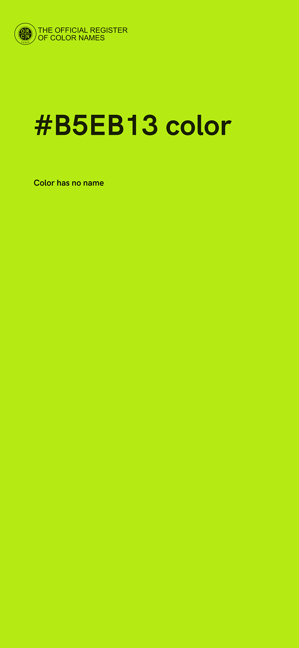 #B5EB13 color image