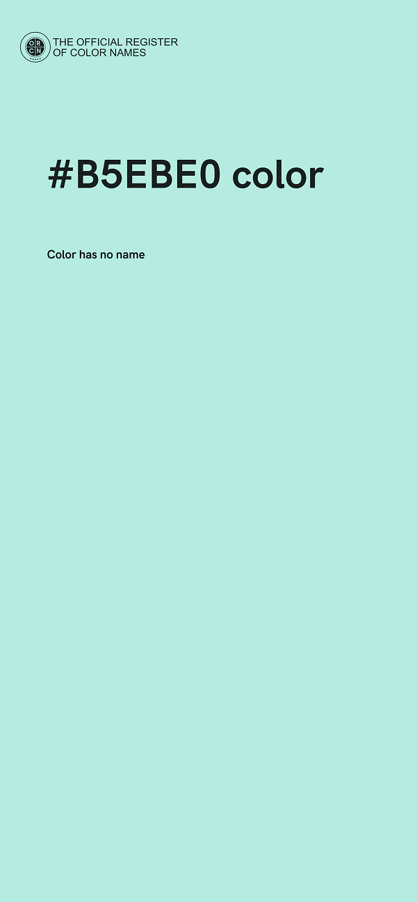 #B5EBE0 color image