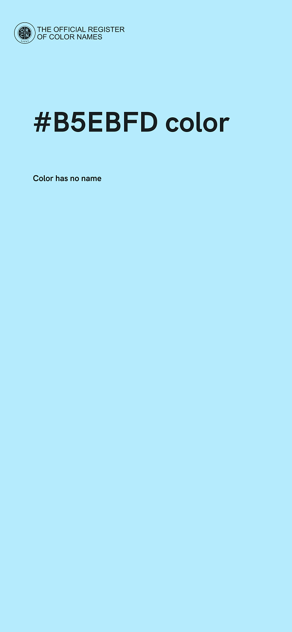 #B5EBFD color image