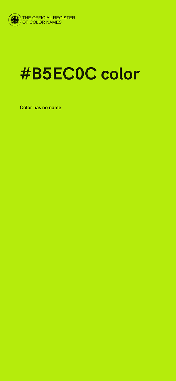 #B5EC0C color image