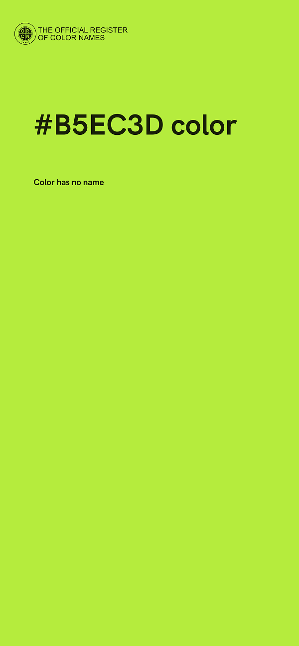 #B5EC3D color image