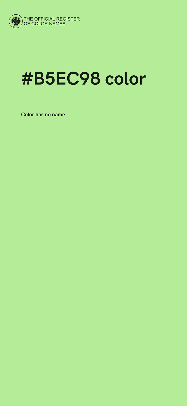 #B5EC98 color image