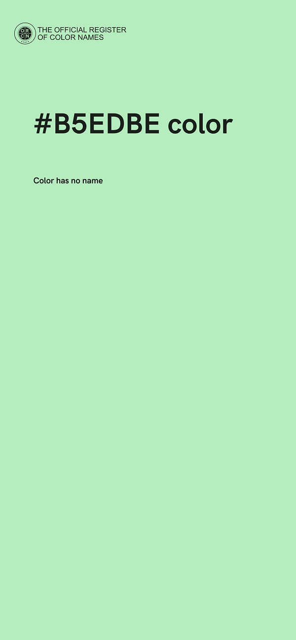 #B5EDBE color image