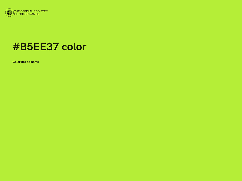 #B5EE37 color image