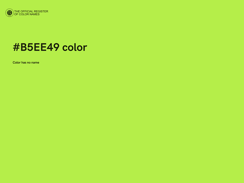 #B5EE49 color image