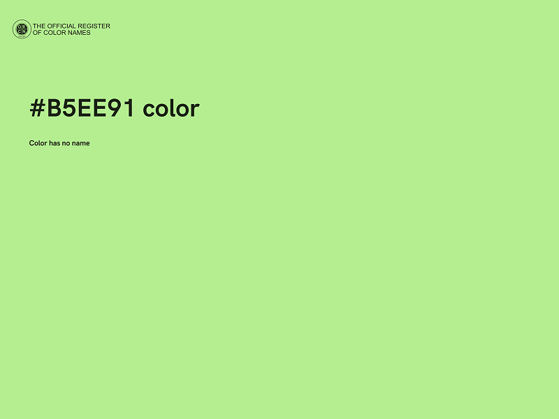 #B5EE91 color image