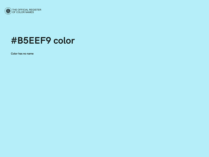 #B5EEF9 color image