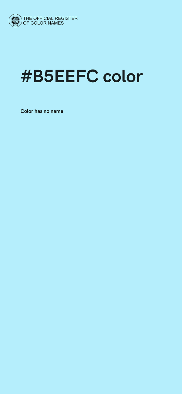 #B5EEFC color image
