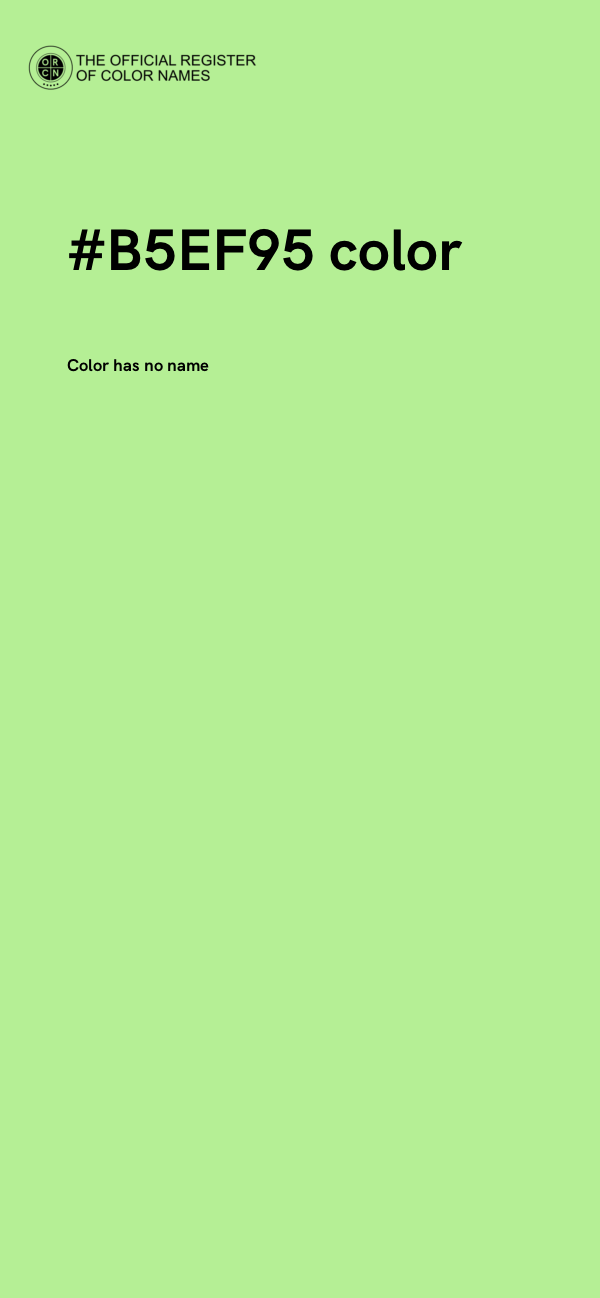#B5EF95 color image
