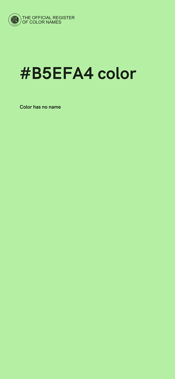 #B5EFA4 color image