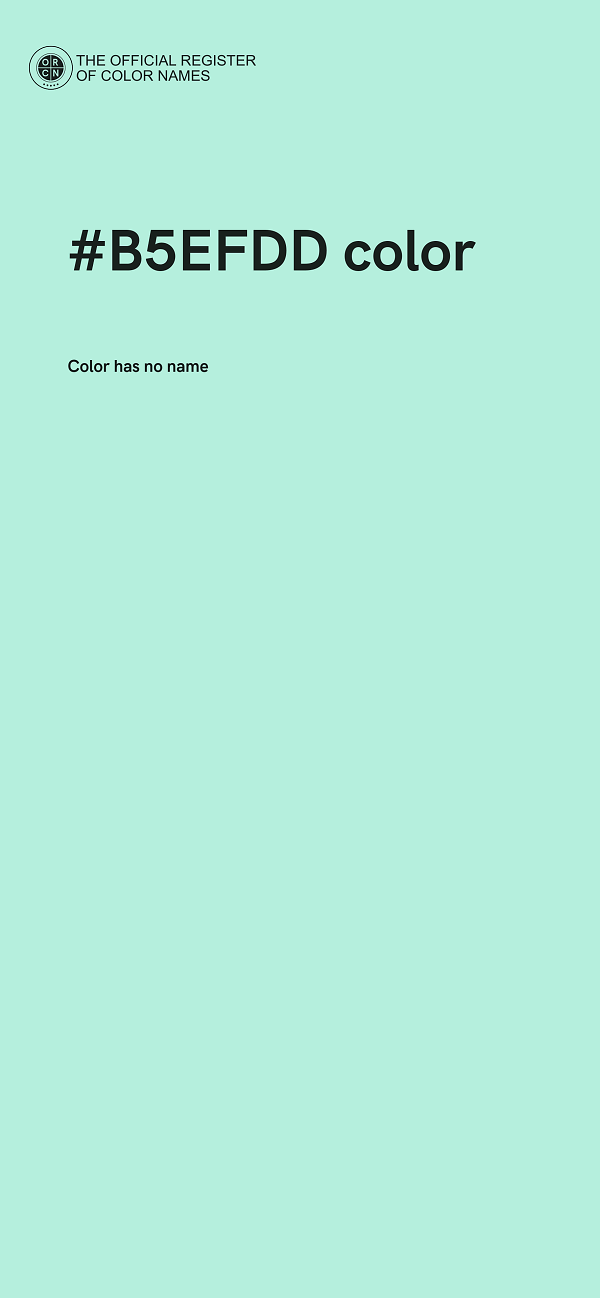 #B5EFDD color image