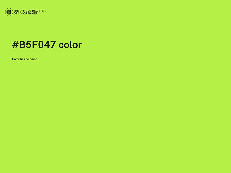 #B5F047 color image