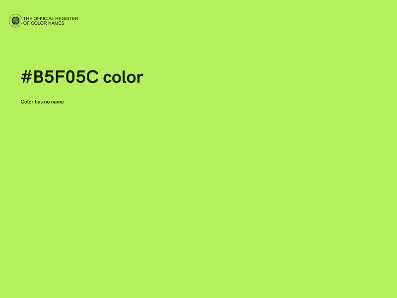 #B5F05C color image