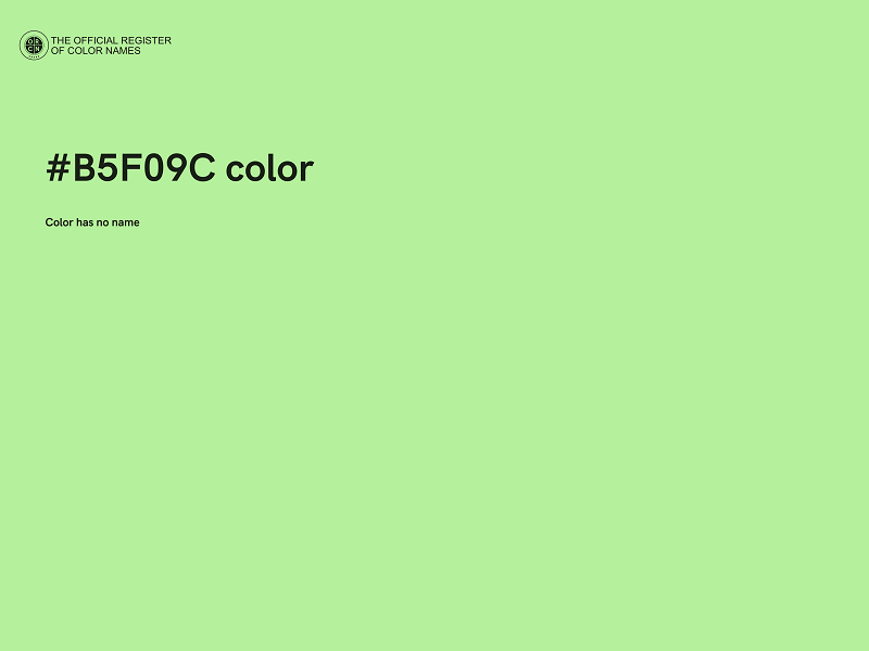 #B5F09C color image