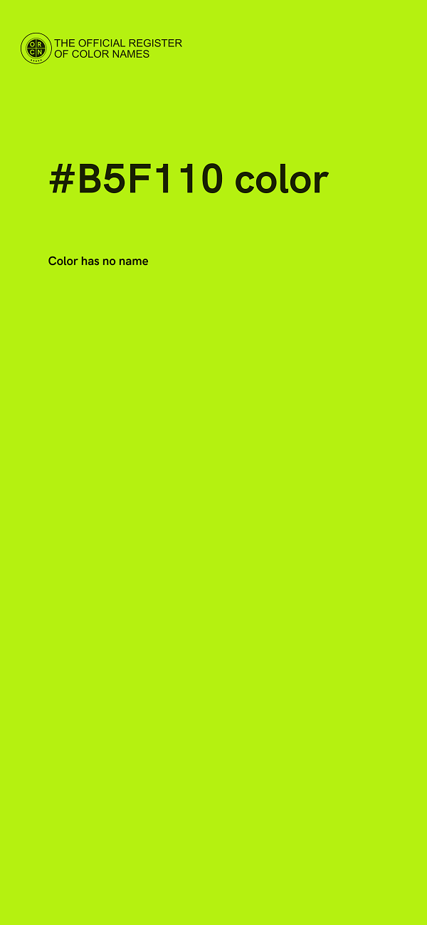 #B5F110 color image
