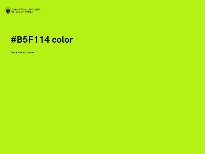 #B5F114 color image