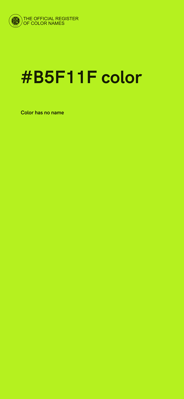 #B5F11F color image