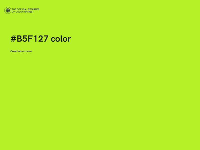 #B5F127 color image