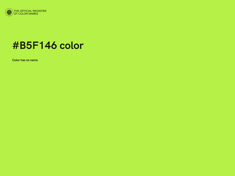 #B5F146 color image