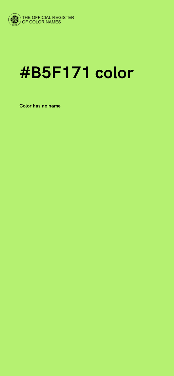 #B5F171 color image